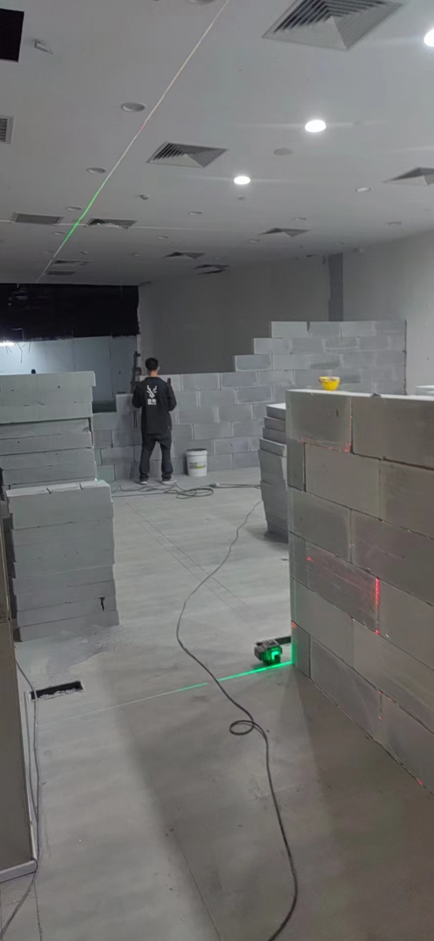 加气块隔墙施工细节
